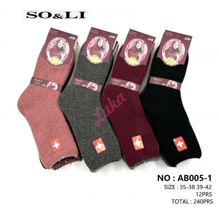 Women's Socks ANGORA SO&LI AB005-2