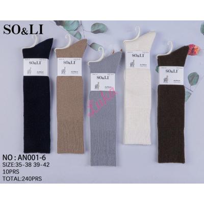 Women's socks So&Li ALPACA So&Li AN001-6