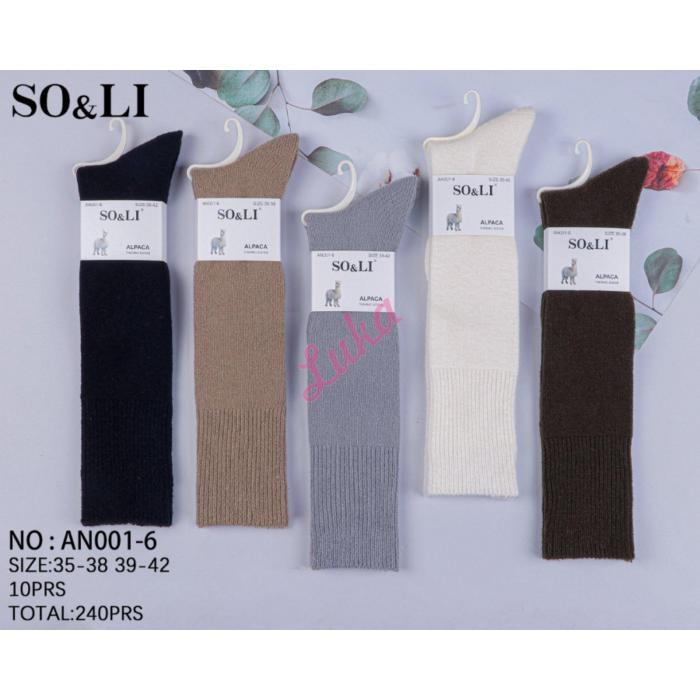 Podkolanówki damskie ALPACA So&Li AN001-10