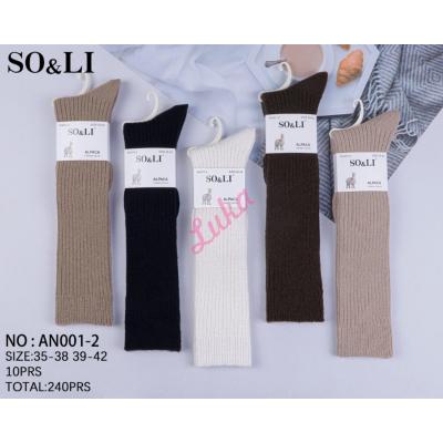 Women's socks So&Li ALPACA So&Li AN001-2