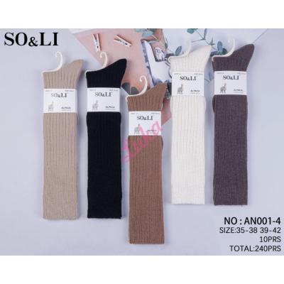 Podkolanówki damskie ALPACA So&Li AN001-2