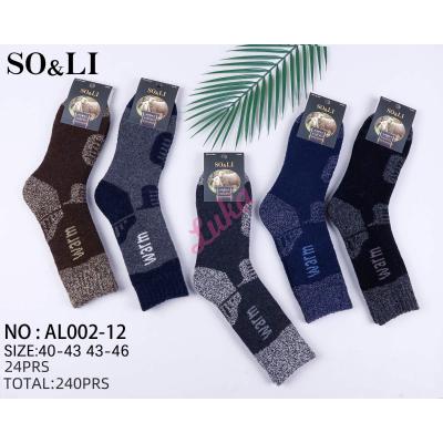 Men's socks ALPACA SO&LI AL002-11