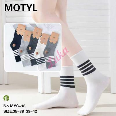 Women's socks bamboo Motyl MYC-18