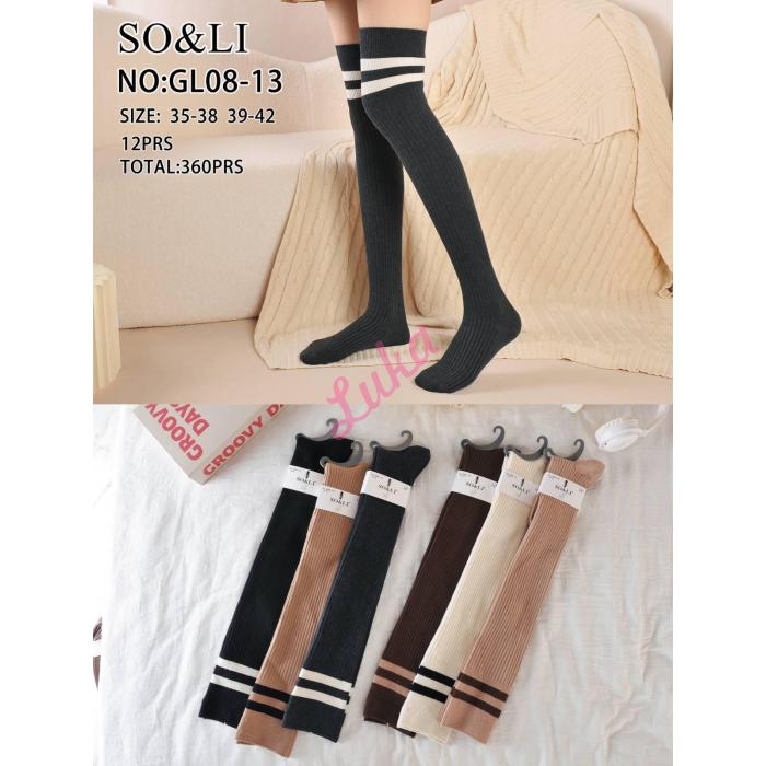 Women's Over Knee Socks So&Li GL08-12