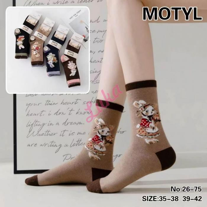Stopki damskie ALPAKA Motyl MF-2644