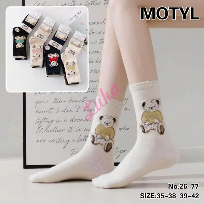 Stopki damskie ALPAKA Motyl MF-2675
