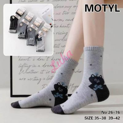 Stopki damskie ALPAKA Motyl MF-2677
