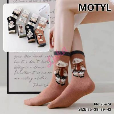 Stopki damskie ALPAKA Motyl MF-2676