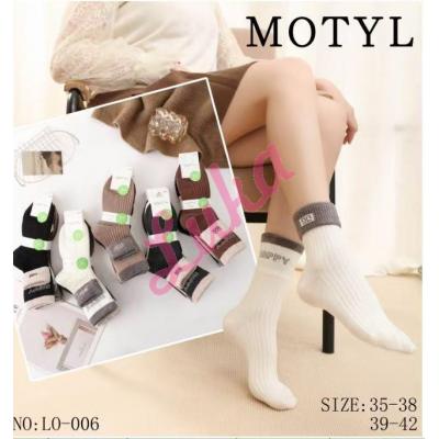 Stopki damskie ALPAKA Motyl LO-006