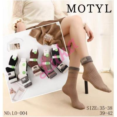 Women's low cut socks ALPAKA Motyl LO-002