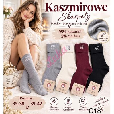 Skarpety damskie KASZMIR Soxlandia C18-010