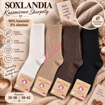 Skarpety damskie KASZMIR Soxlandia C18-017
