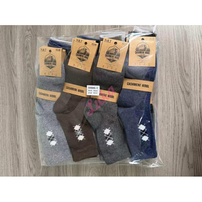 Skarpety męskie Cashmere N&T DS80-1