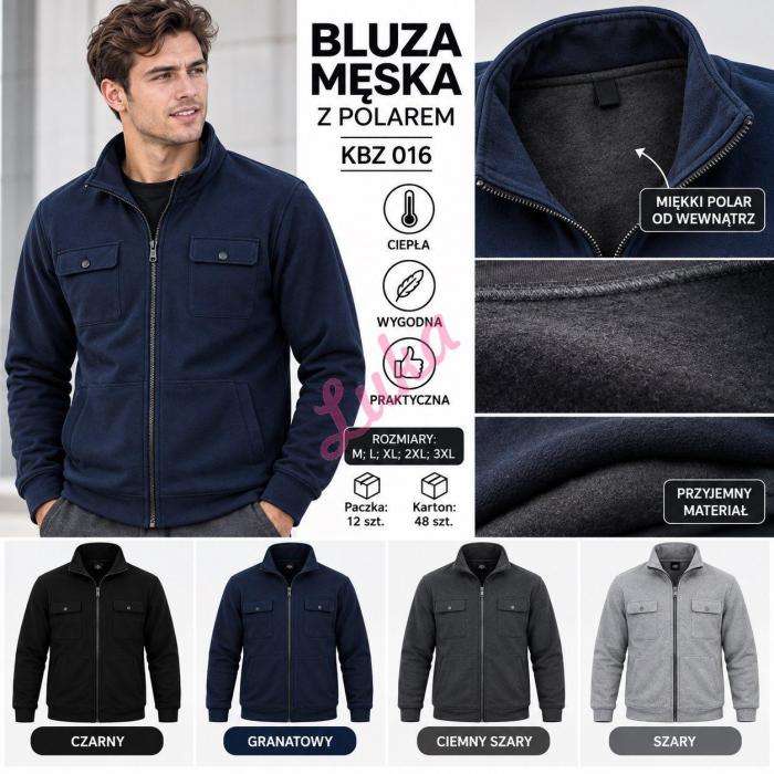 Bluza męska KBZ611 Ciepła