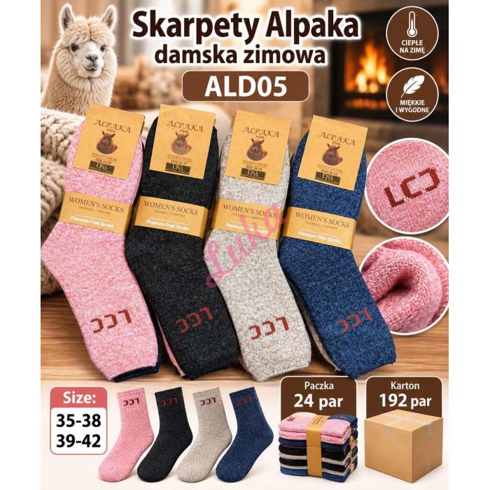 Skarpety damskie ALPAKA D&A ALD03