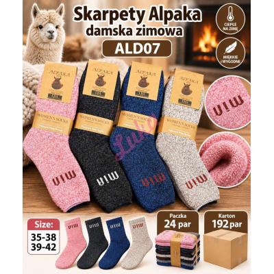 Skarpety damskie ALPAKA D&A ALD05