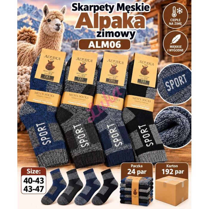 Skarpety męskie ALPAKA D&A ALM-05