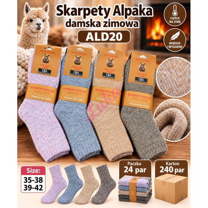 Skarpety damskie ALPAKA D&A ALD15