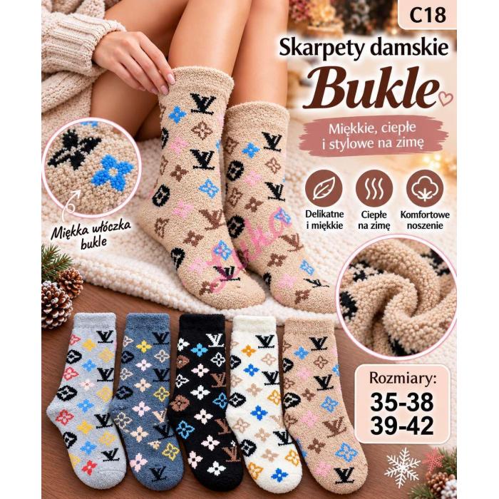 Skarpety damskie KASZMIR Soxlandia C18-CAS03