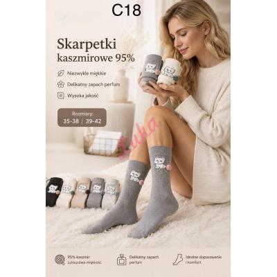 Skarpety damskie KASZMIR Soxlandia C18-CAS03