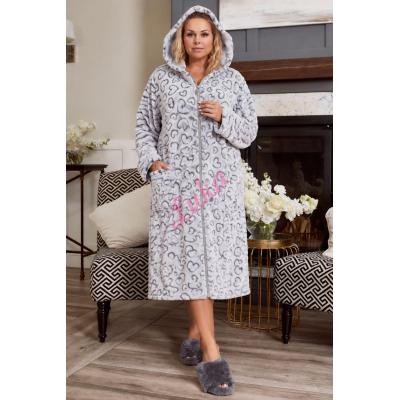 Szlafrok damski turecki NO-2688 Frotte