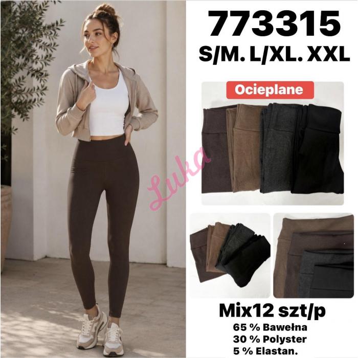 Legginsy damskie NOO-779608 Ocieplane