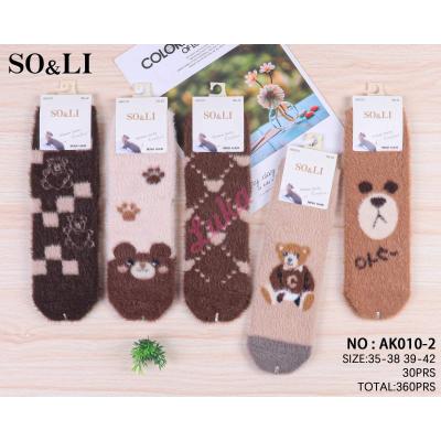 Women's Socks MINK SO&LI AK010-2