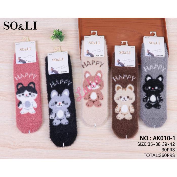 Women's Socks MINK SO&LI AK010-2