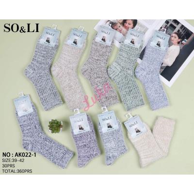 Women's Socks MINK SO&LI AK022-1