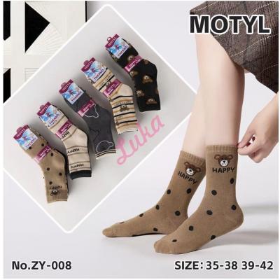Skarpety damskie THERMO Motyl ZY-009