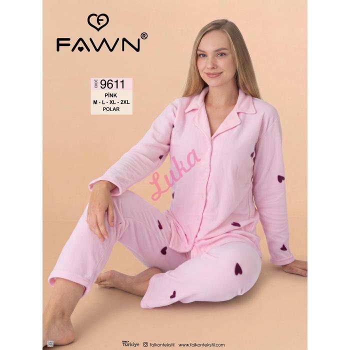 Piżama damska turecka Fawn SNN-9609