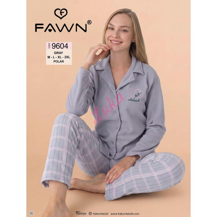 Piżama damska turecka Fawn SNN-9601