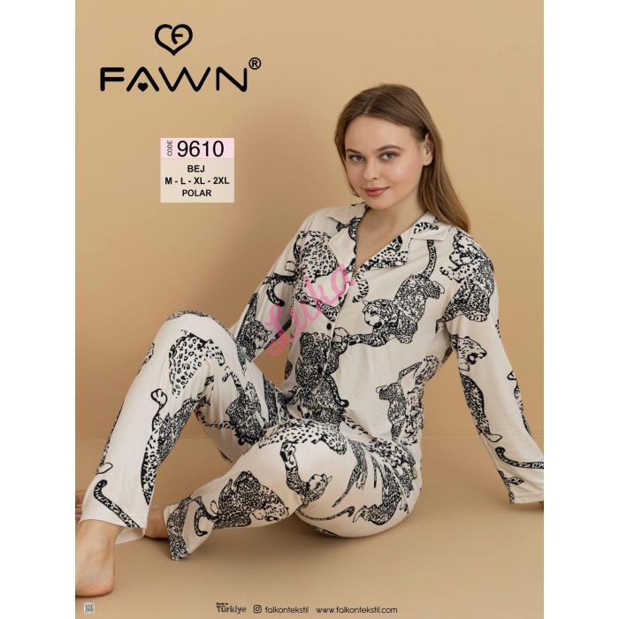 Piżama damska turecka Fawn SNN-9606