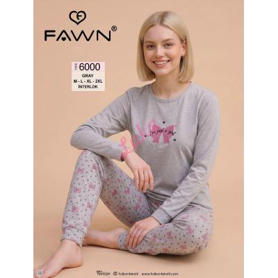 Piżama damska turecka Fawn SNN-9610