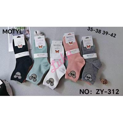 Skarpety damskie Motyl ZY-308