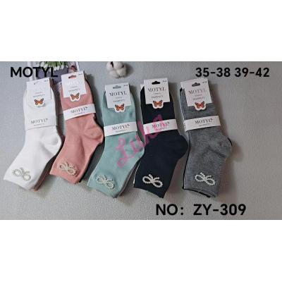 Skarpety damskie Motyl ZY-307
