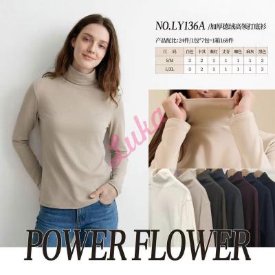 Women's turtleneck Power Flower LY-136A