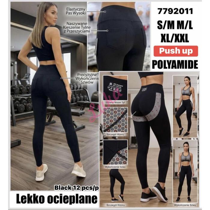 Legginsy damskie NOO-7711569 Ocieplane