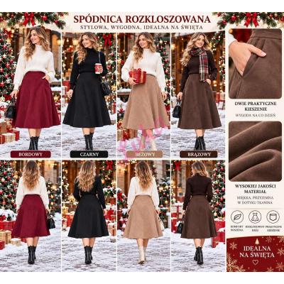 Women's skirt MOR-016 Zamszowa